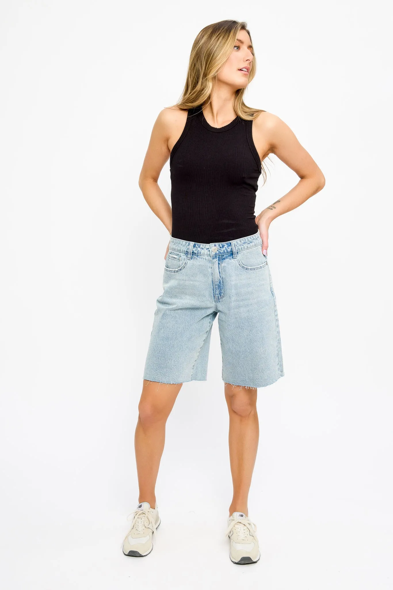 WallFlower Rhonda Wash Relaxed Tomboy Jort sold by Eclipse