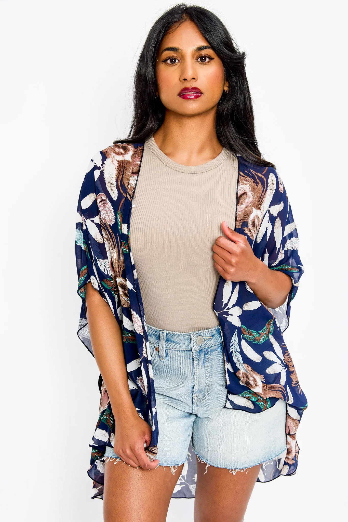 Feather Chiffon Kimono sold by Eclipse