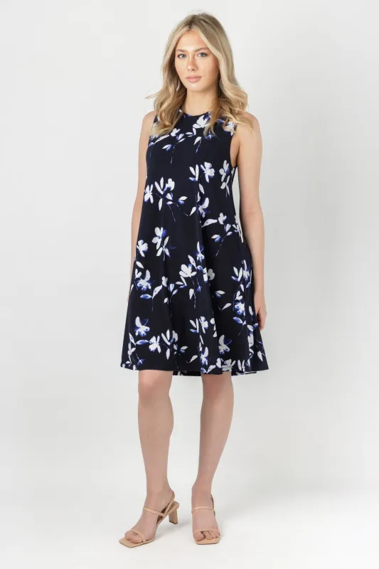 Floral Sleeveless Dress with Pockets sold by Eclipse