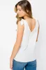 Double V-Neck Sleeveless Top with Shoulder Ties sold by Eclipse