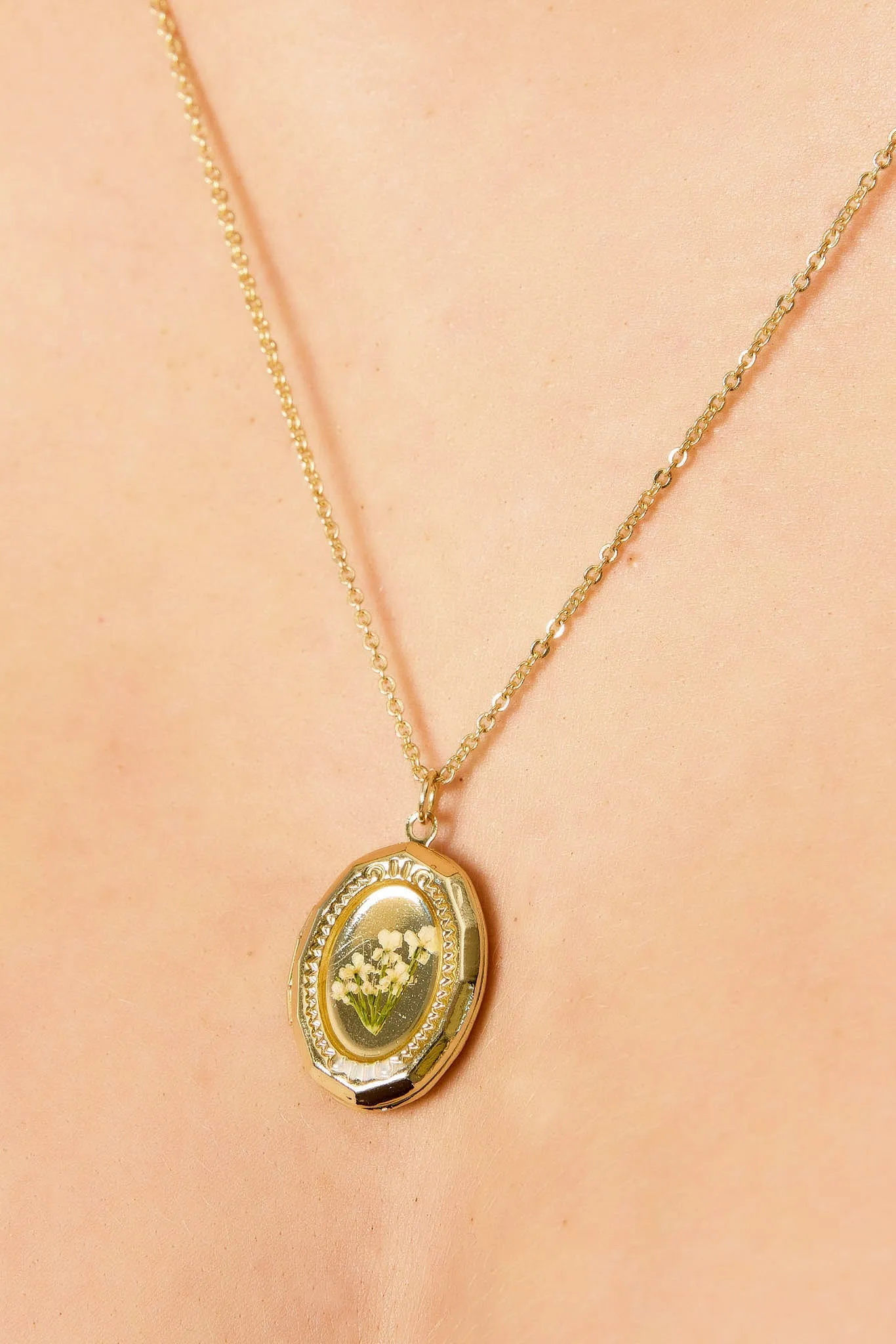 Flower Locket Necklace sold by Eclipse product image thumbnail 2