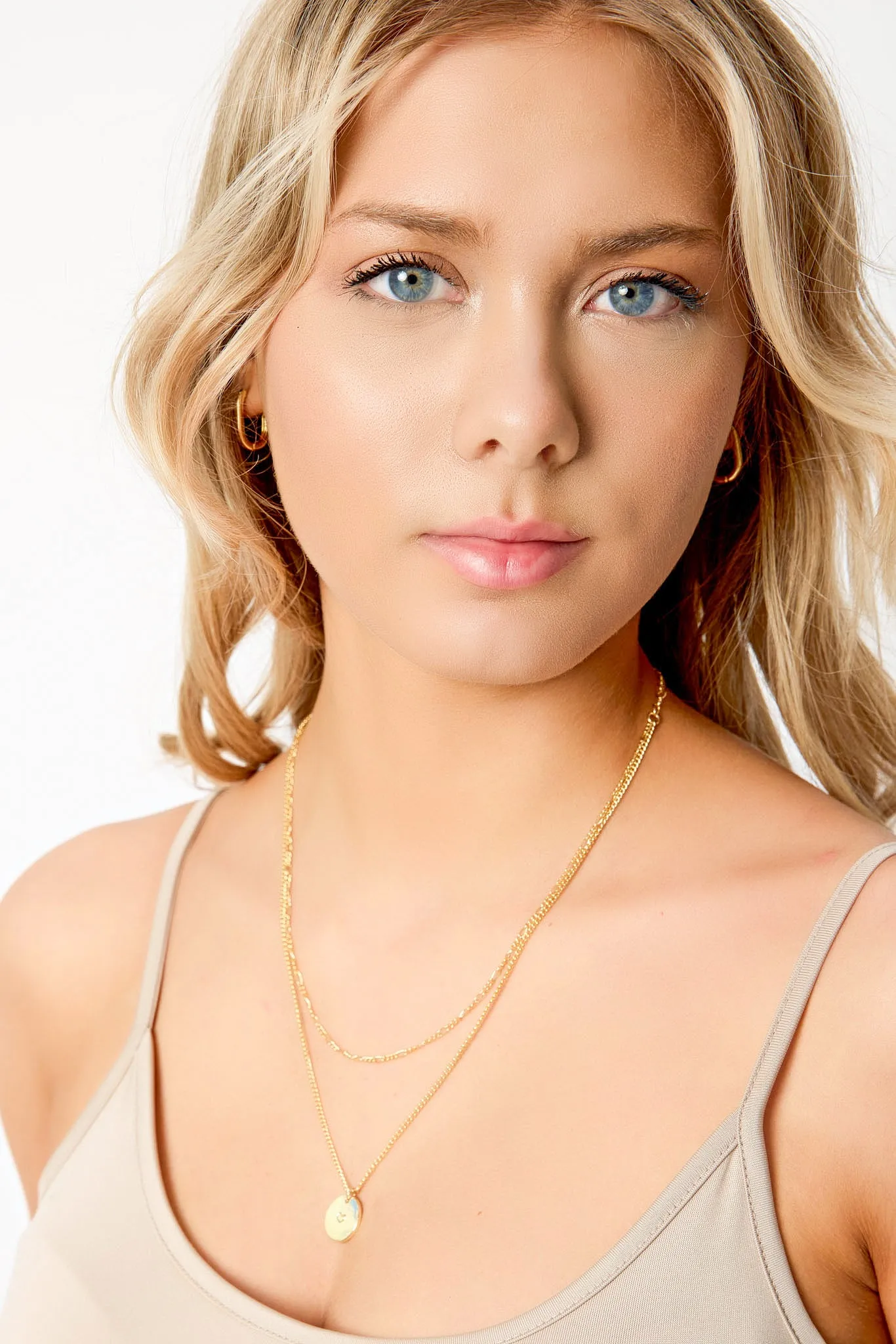 Engraved Heart Pendant Double-Strand Necklace sold by Eclipse