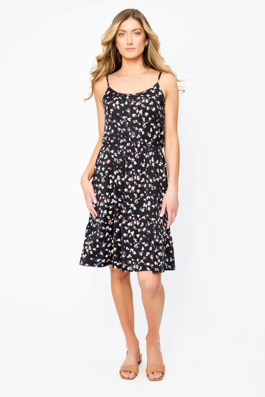 Abstract-Print Midi Dress sold by Eclipse