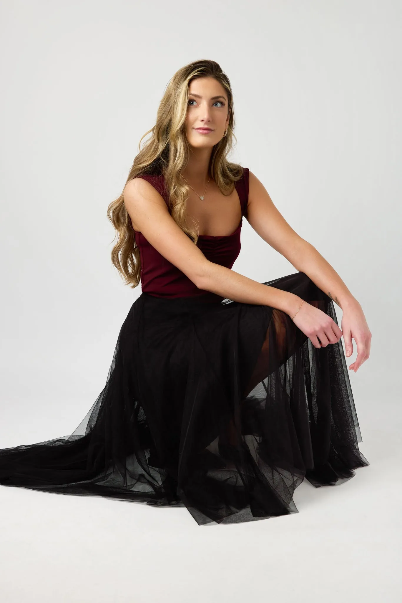 Mesh Midi Party Skirt sold by Eclipse product image thumbnail 5