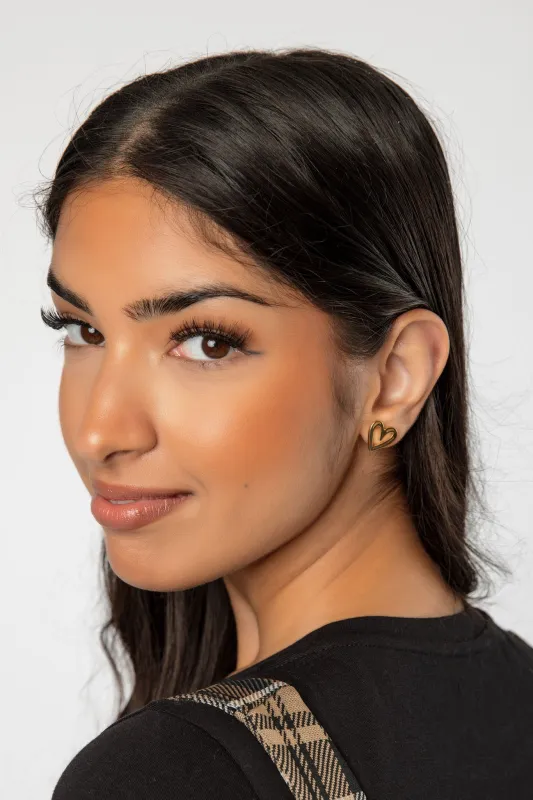 Heart Outline Earrings sold by Eclipse