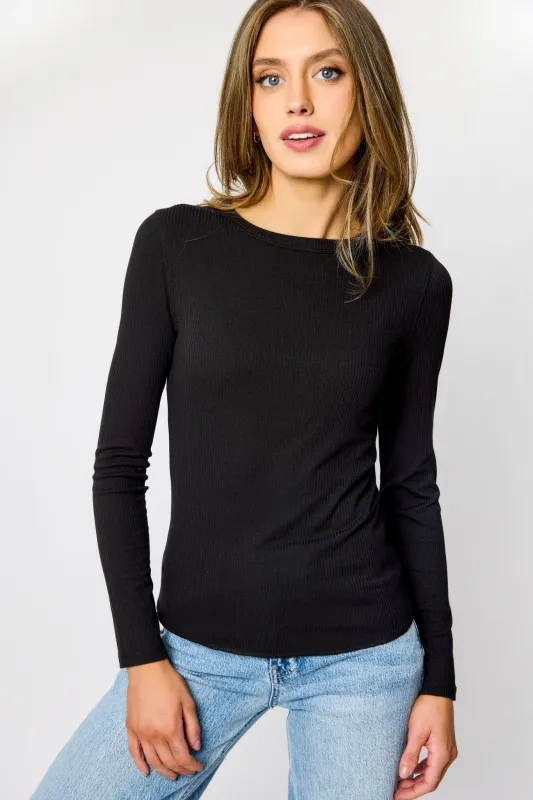 Ribbed Long-Sleeve Tee sold by Eclipse