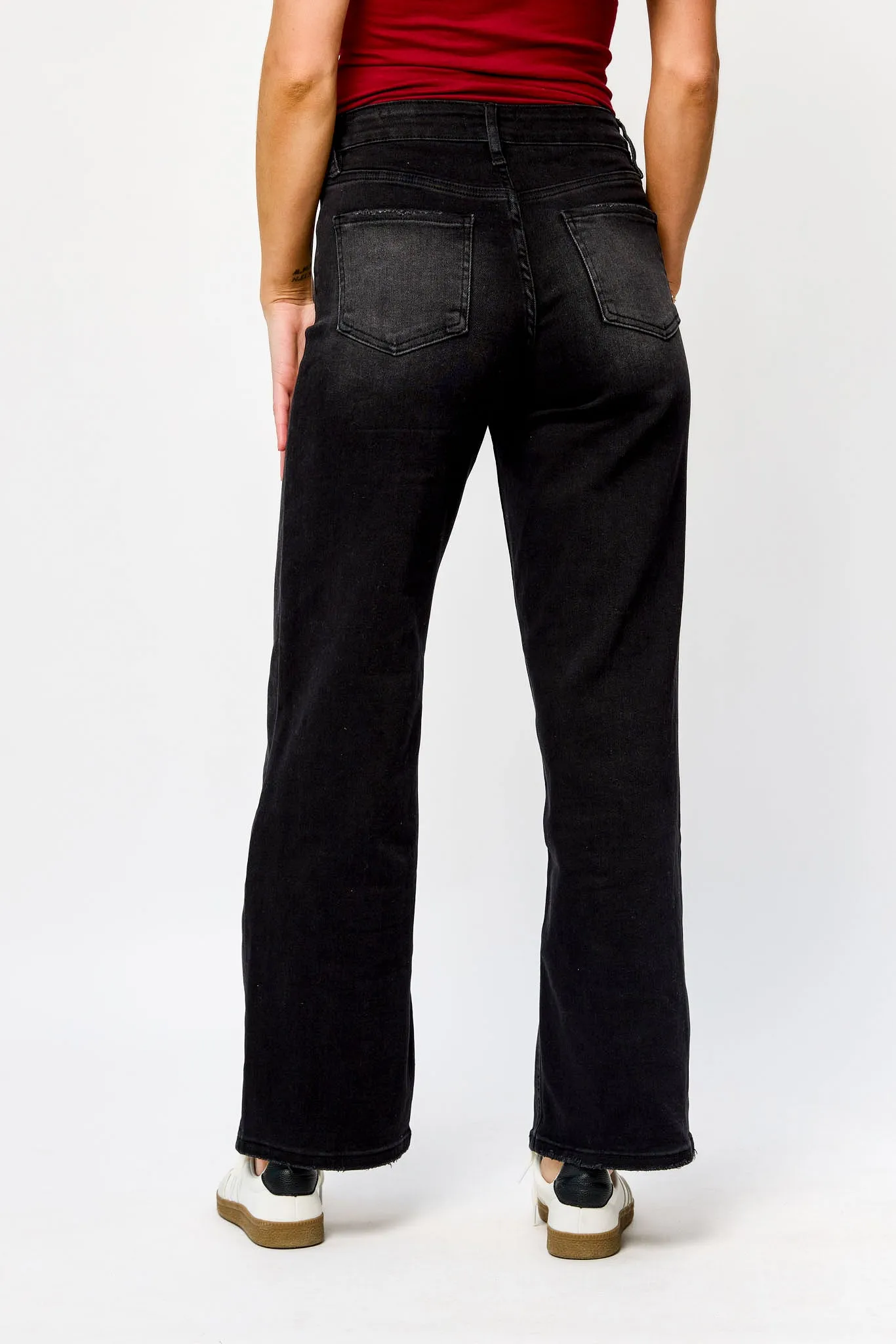 Tattoo Black Mid-Rise Wide Leg Jean sold by Eclipse product image thumbnail 2