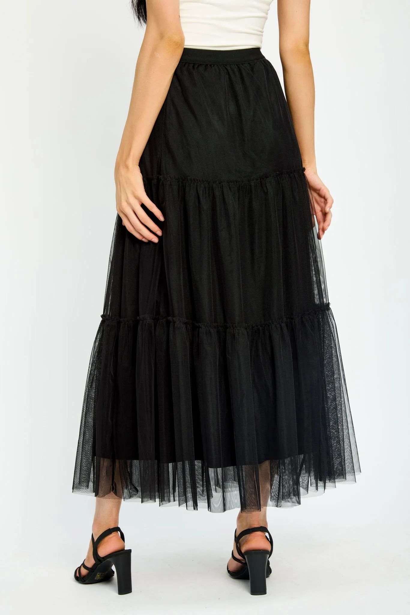 Tiered Mesh Maxi Skirt sold by Eclipse product image thumbnail 2