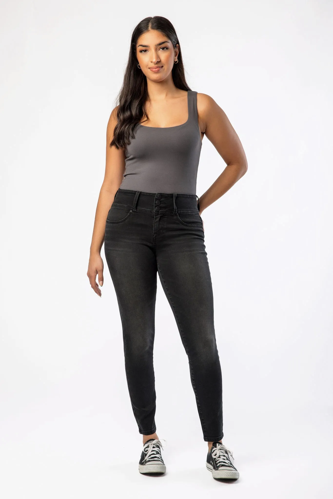 WallFlower Insta-Soft Una Wash Sassy Skinny High-Rise Jean sold by Eclipse