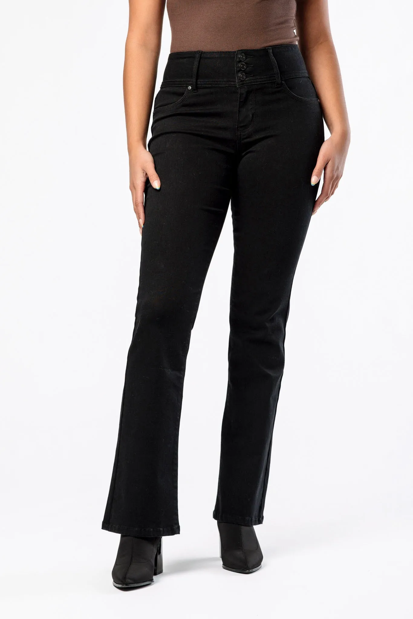 WallFlower Insta-Soft Noir Sassy High-Rise Bootcut Jean sold by Eclipse product image thumbnail 3