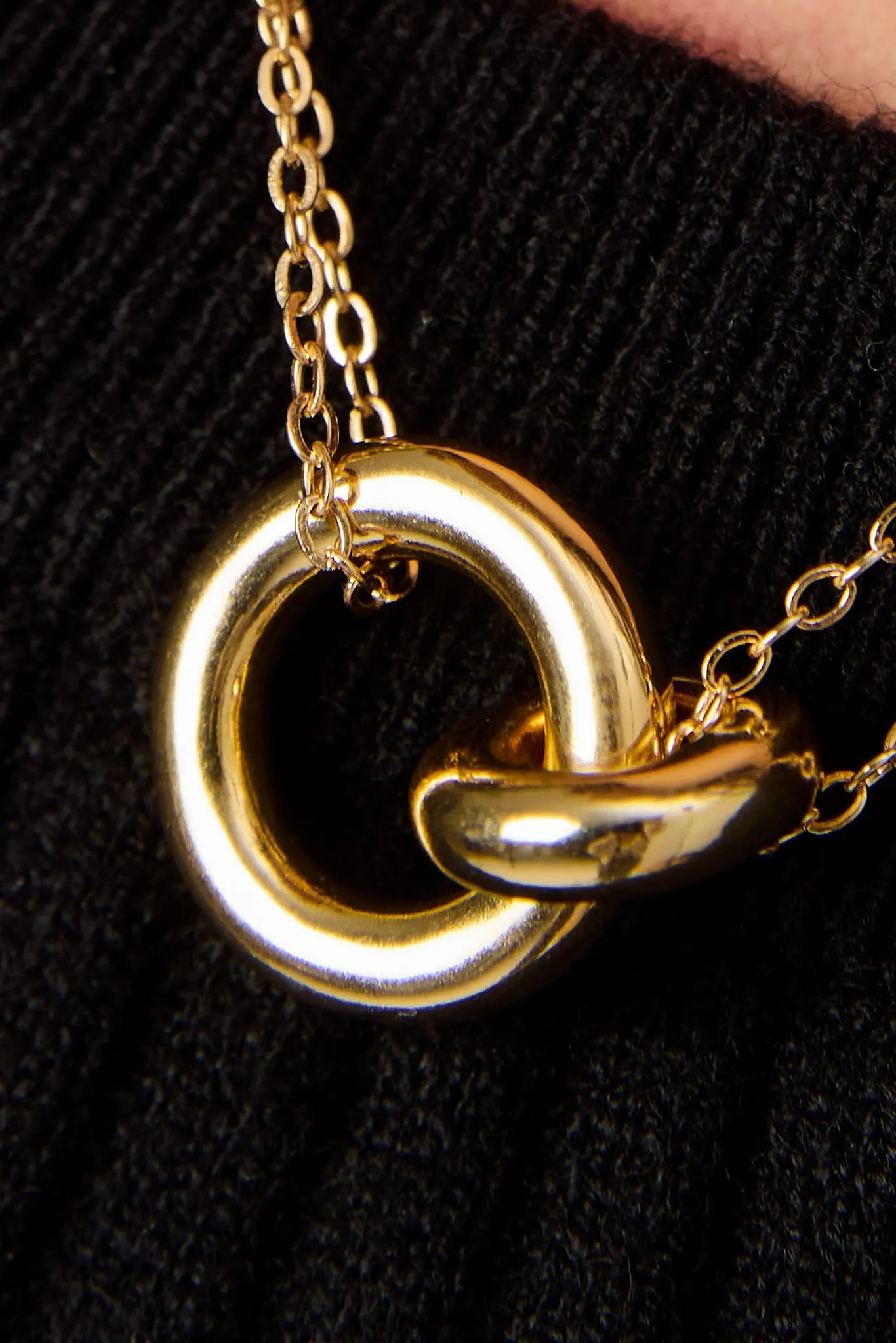 Interlocking Circles Double-Chain Necklace sold by Eclipse product image thumbnail 2