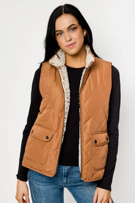 Quilted Reversible Vest sold by Eclipse