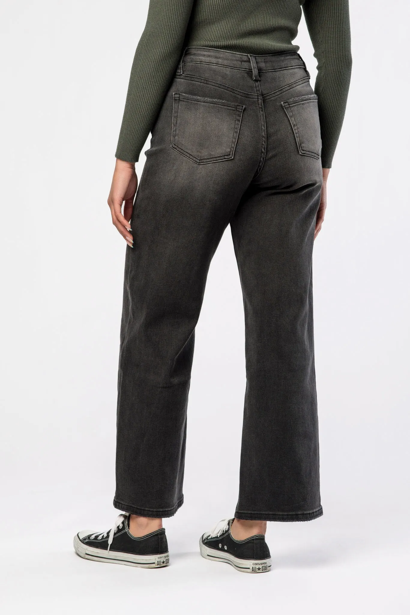 Tattoo Black High-Rise Wide Leg Jean sold by Eclipse product image thumbnail 3