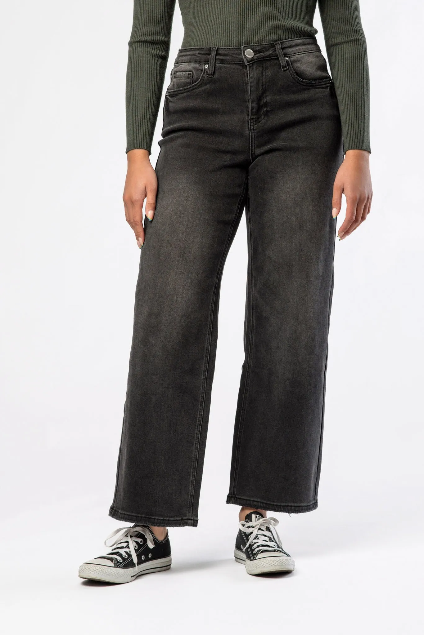 Tattoo Black High-Rise Wide Leg Jean sold by Eclipse product image thumbnail 2