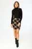 Plaid Jacquard Knit Mini Skirt sold by Eclipse
