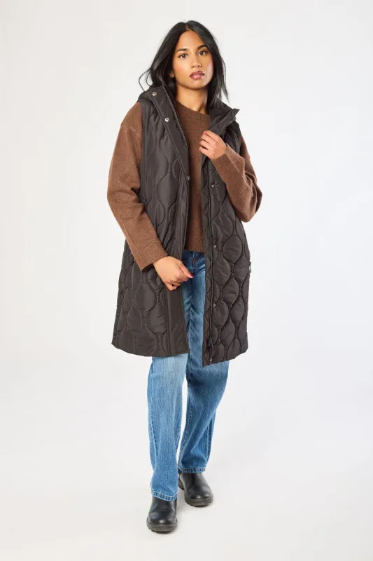 Wave Quilted Hooded Vest sold by Eclipse