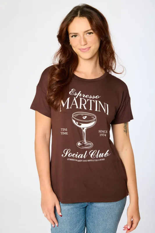 "Espresso Martini Social Club" Graphic Tee sold by Eclipse