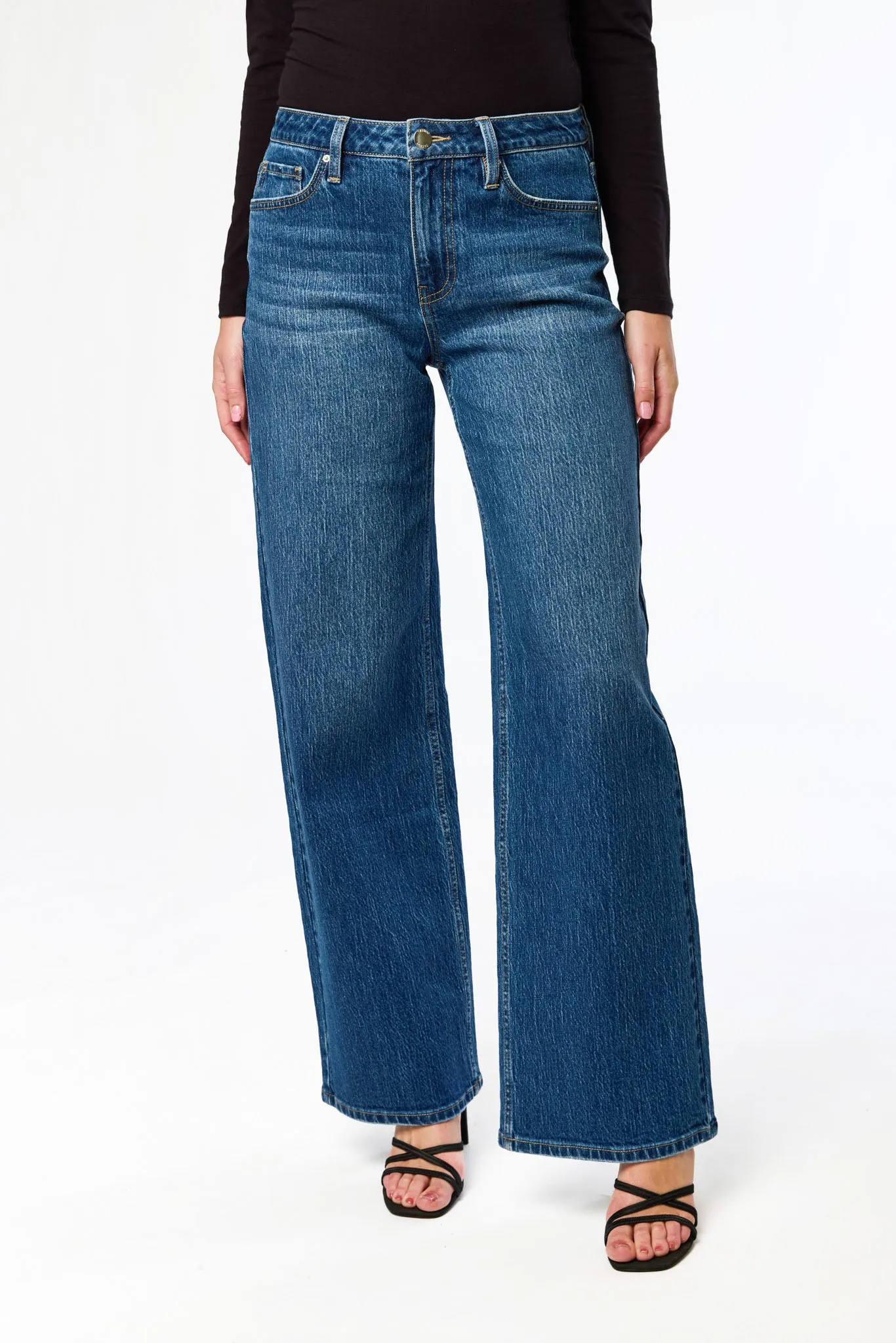 Tattoo Dark Wash High-Rise Wide-Leg Jean sold by Eclipse product image thumbnail 3