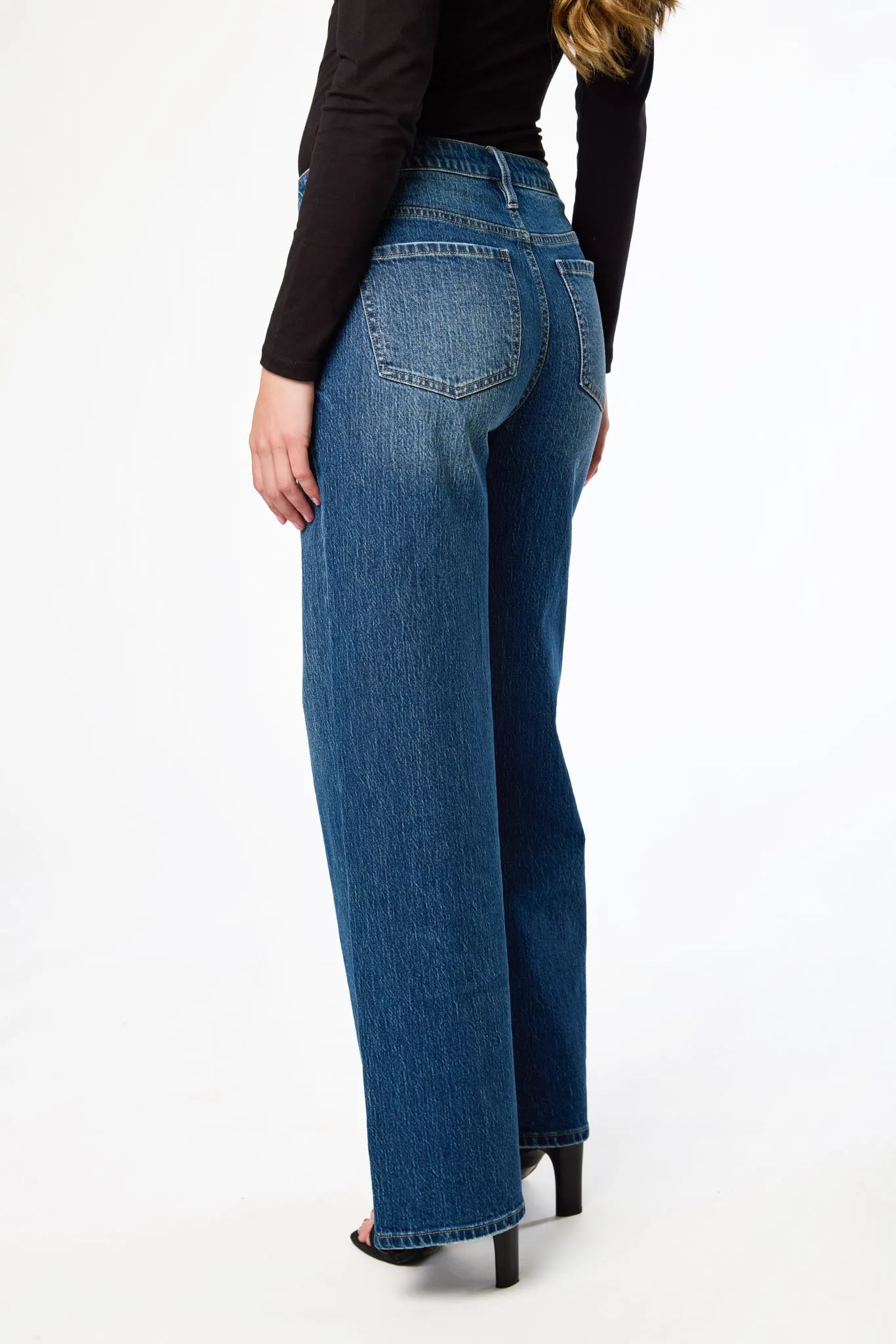 Tattoo Dark Wash High-Rise Wide-Leg Jean sold by Eclipse product image thumbnail 2