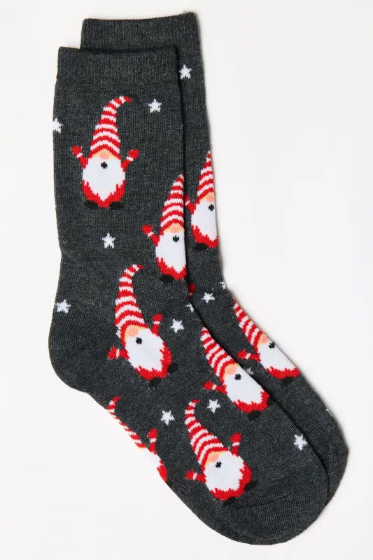 Holiday Gnome with Stars Socks made by Eclipse
