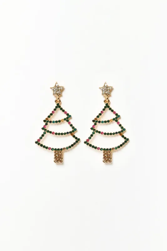 Holiday Sparkle Tree Earrings sold by Eclipse