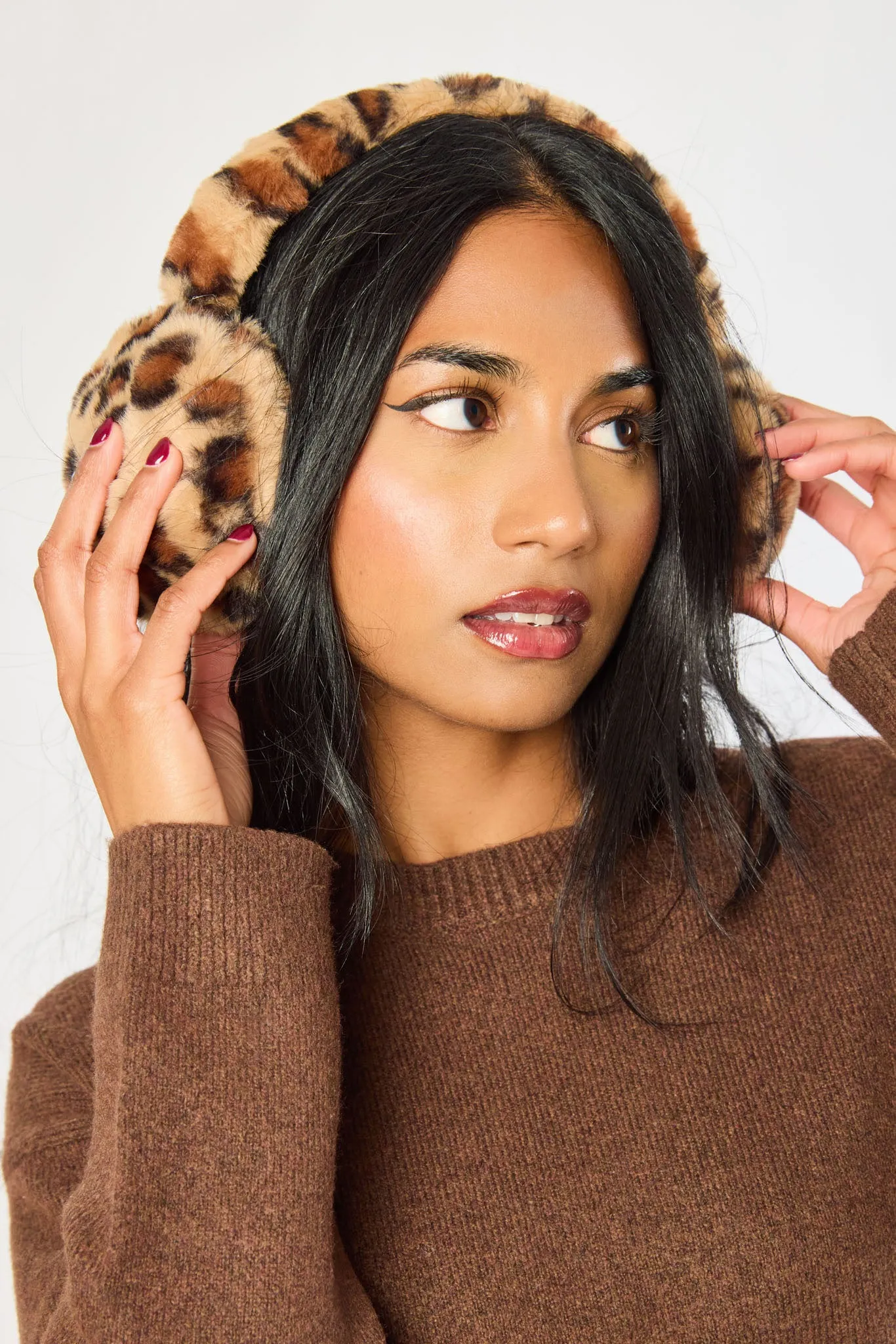 Leopard Print Fur Earmuffs sold by Eclipse