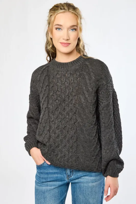 Crew-Neck Cable-Knit Sweater sold by Eclipse
