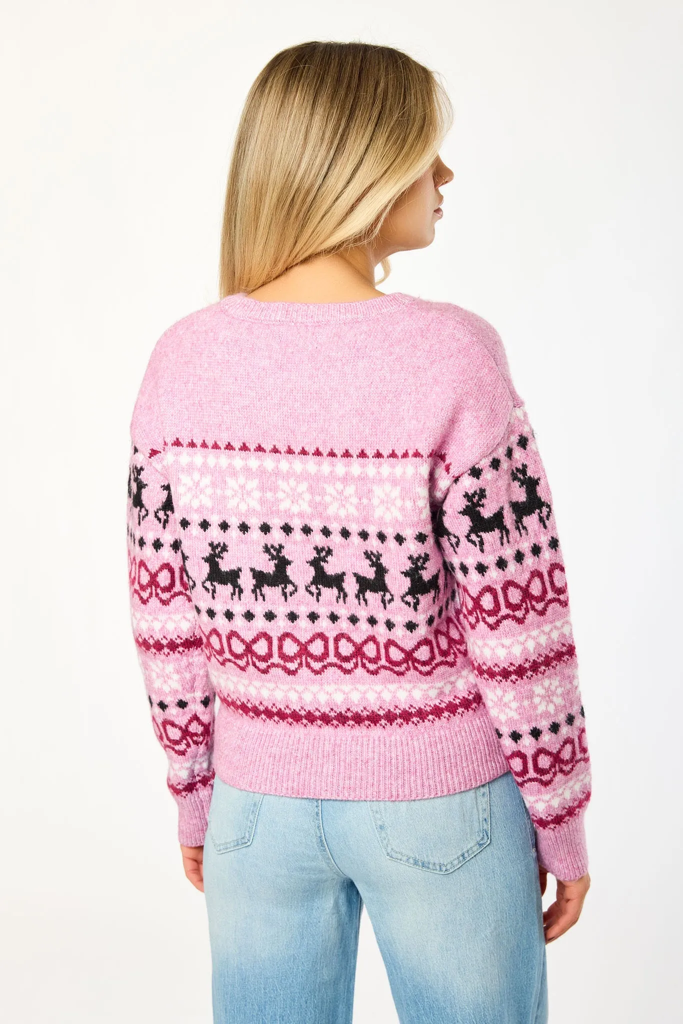 Reindeer Bow Fair Isle Sweater sold by Eclipse product image thumbnail 2