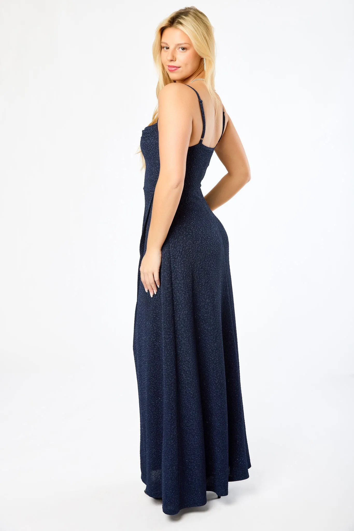 Cowl-Neck Maxi Glitter Dress sold by Eclipse product image thumbnail 5