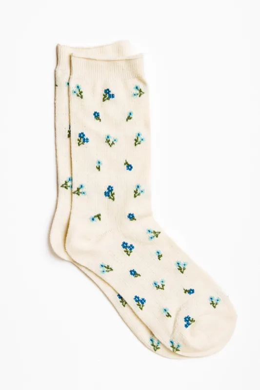 Ditsy-Floral Print Socks sold by Eclipse