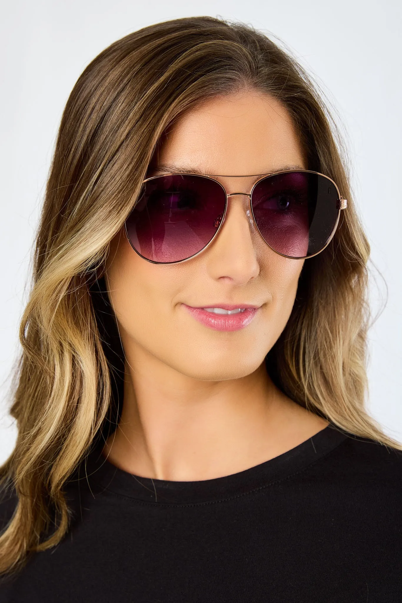 Gold Aviator Sunglasses sold by Eclipse