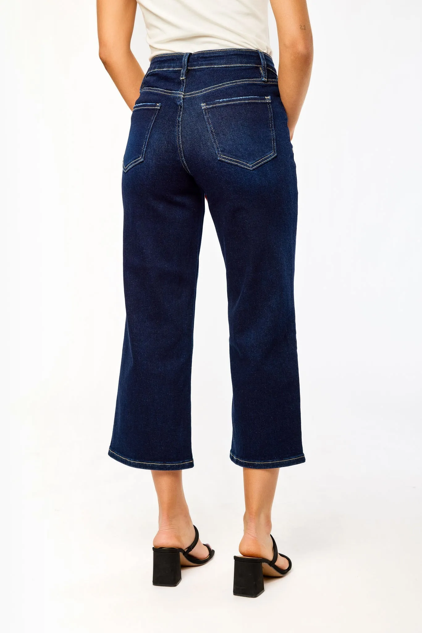 Tattoo Dark-Wash High-Rise Cropped Jean sold by Eclipse product image thumbnail 2