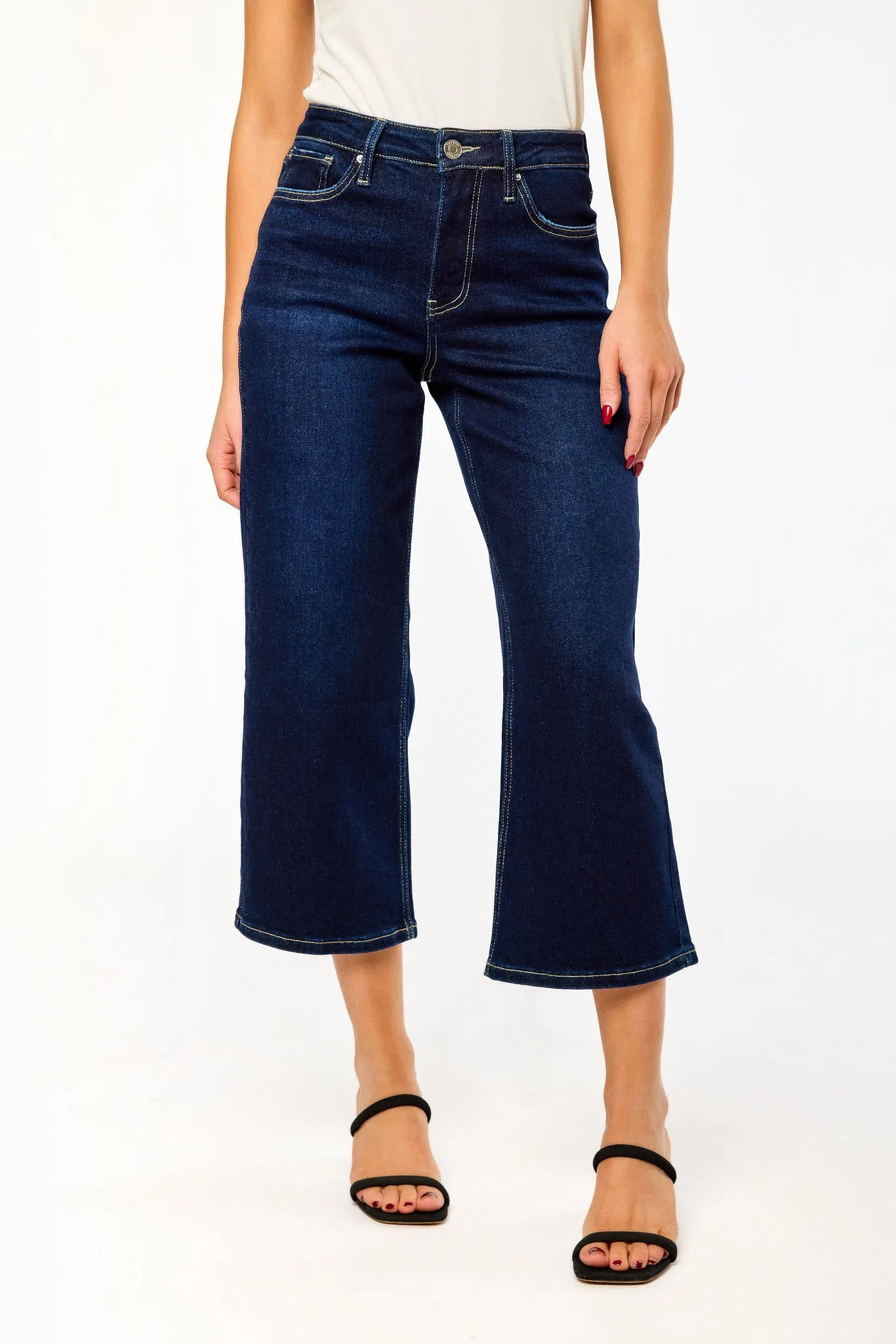 Tattoo Dark-Wash High-Rise Cropped Jean sold by Eclipse product image thumbnail 3