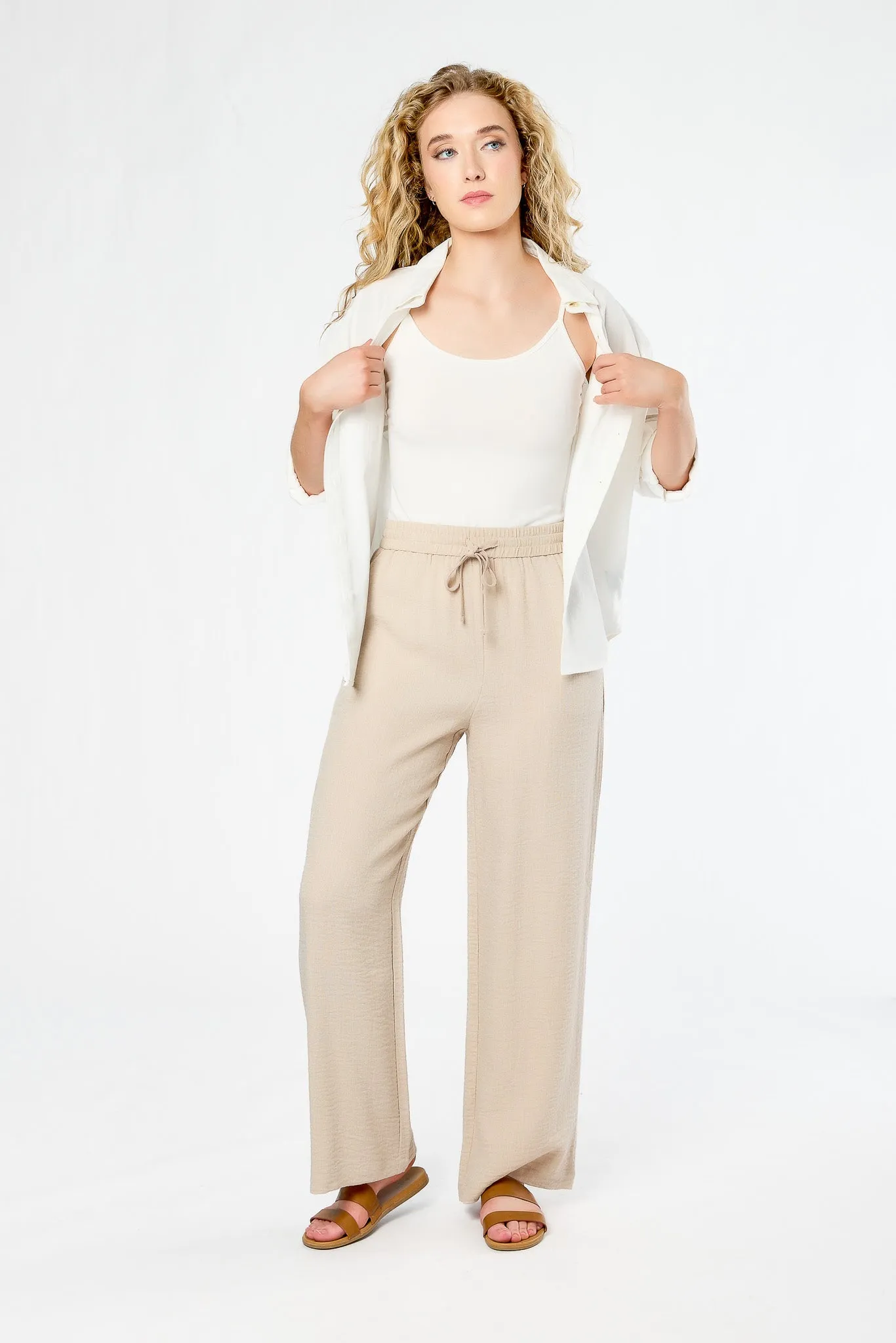Linen-Look Palazzo Pant sold by Eclipse product image thumbnail 4
