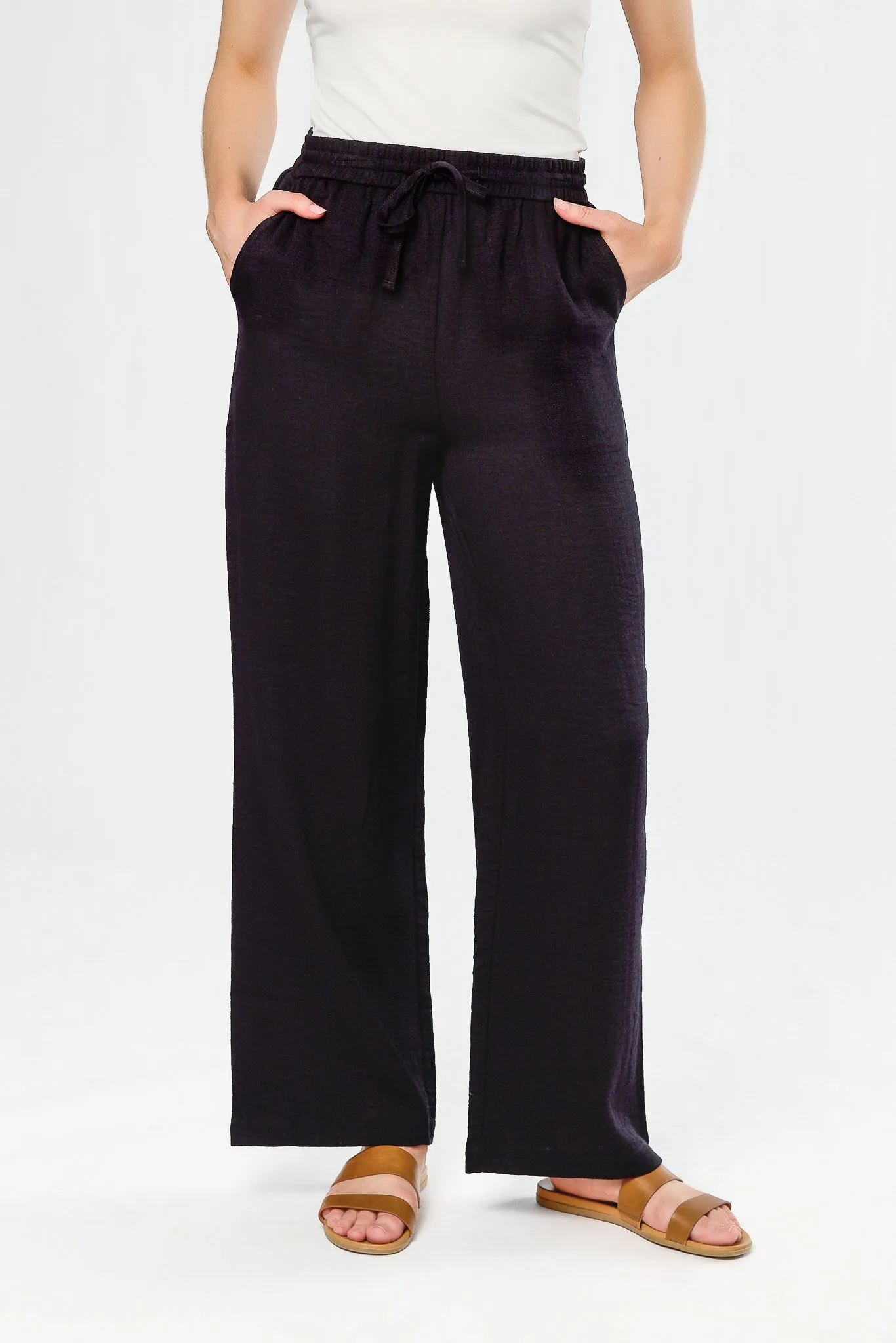 Linen-Look Palazzo Pant sold by Eclipse product image thumbnail 3