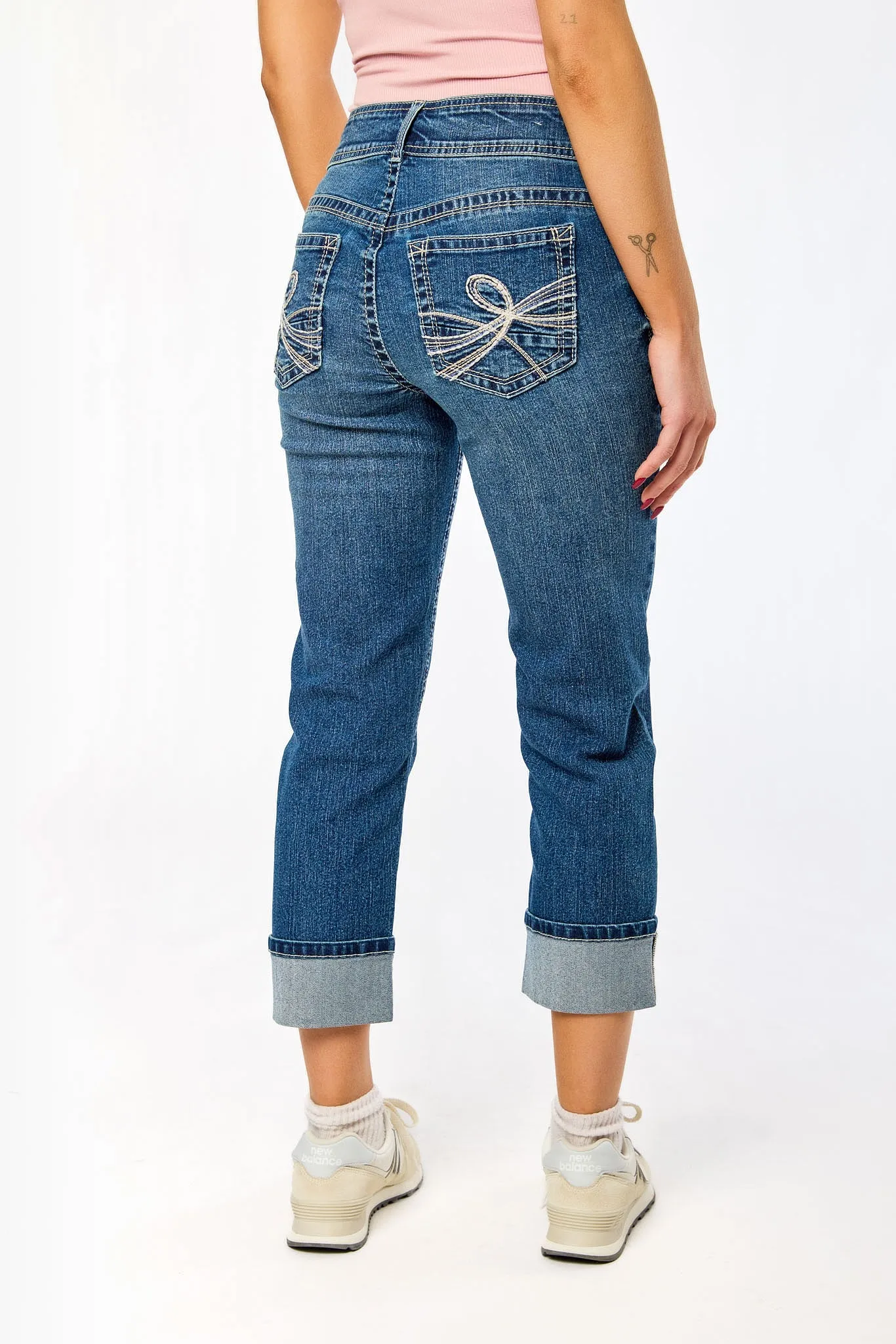 Wallflower Annabelle Wash Insta-Stretch Flirty Curvy High-Rise Crop Jeans sold by Eclipse product image thumbnail 2