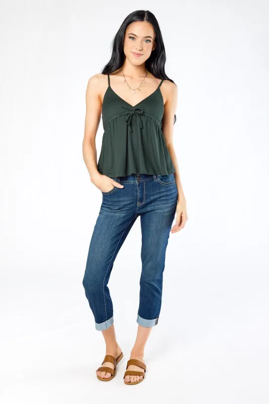 Wallflower Rosalie Wash Insta-Soft Ultra Mid-Rise Crop Jeans made by Wallflower