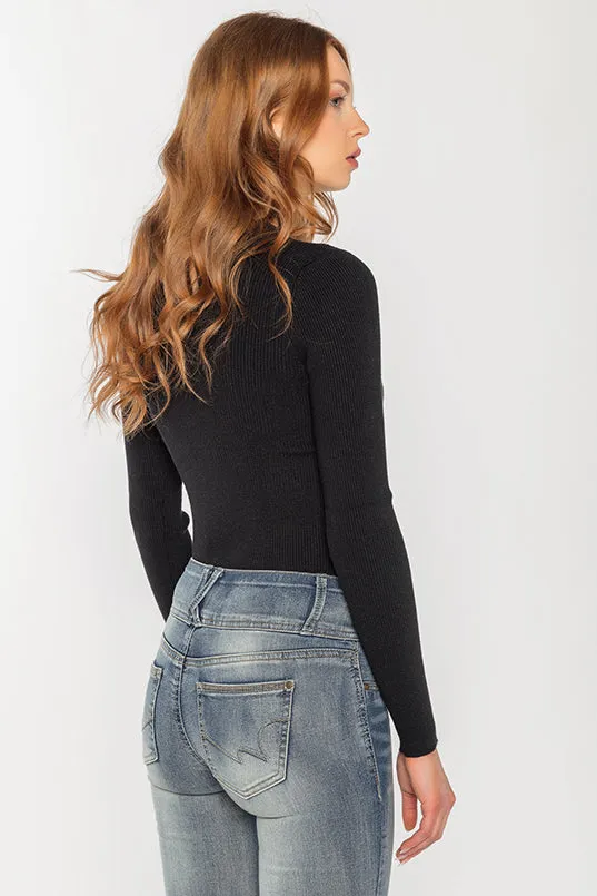 Ribbed Crewneck Long Sleeve sold by Eclipse product image thumbnail 2