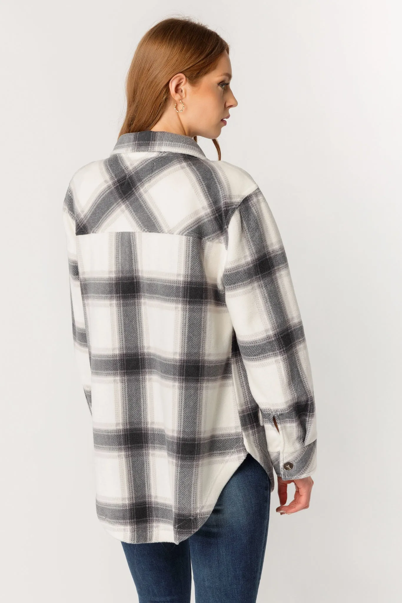 Plaid Polar Fleece Shacket sold by Eclipse product image thumbnail 2