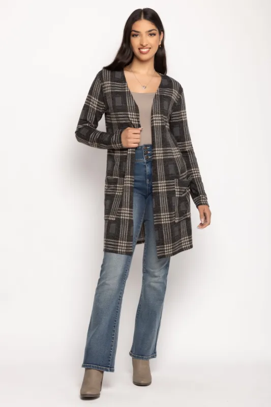 Plaid Open Cardigan sold by Eclipse