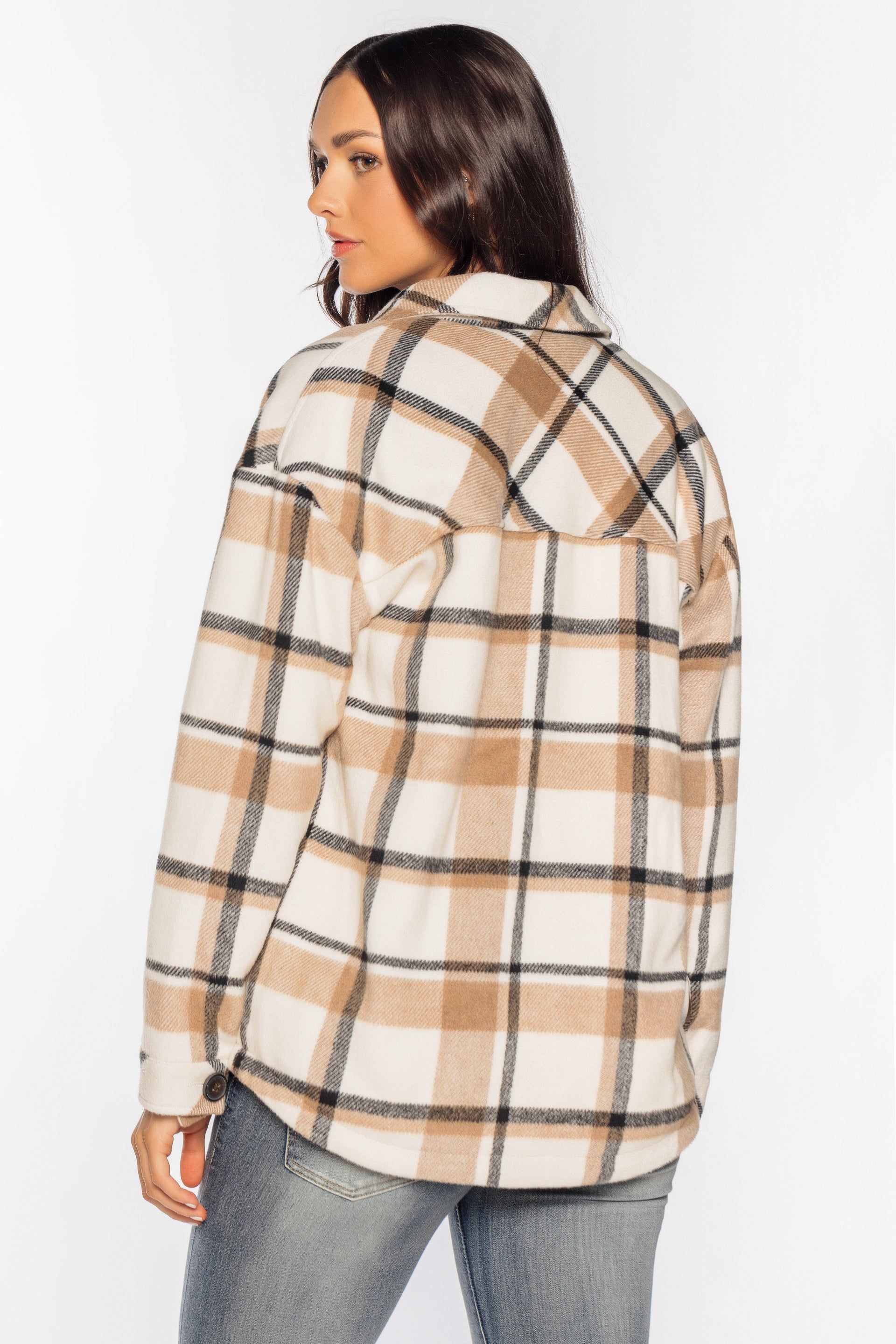 Brushed Plaid Shacket sold by Eclipse product image thumbnail 2