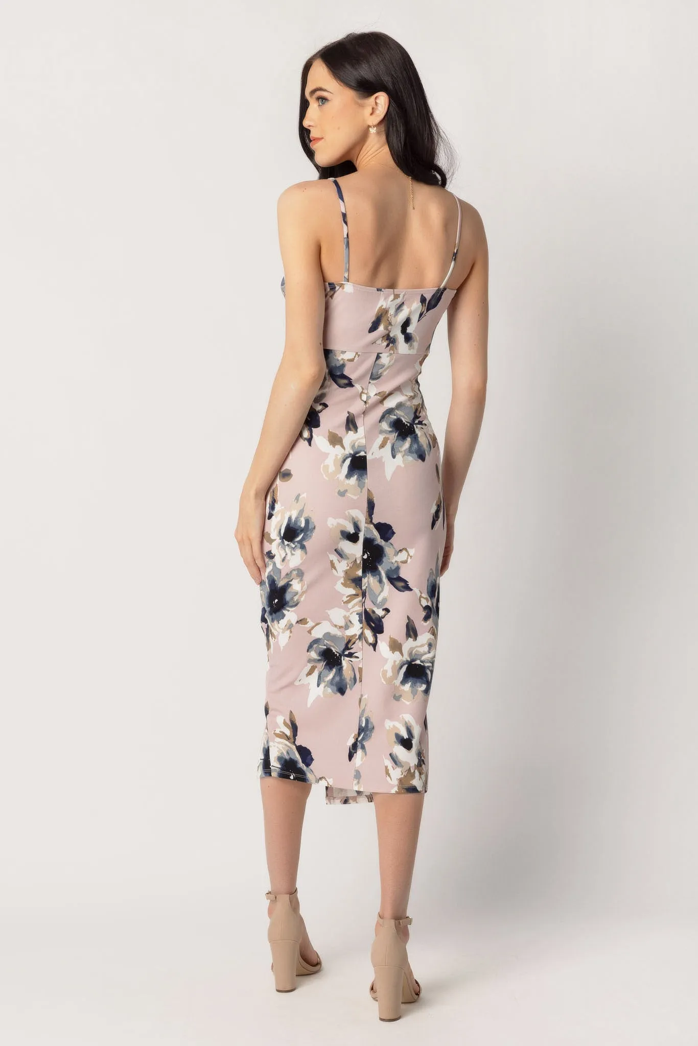 Floral Spaghetti Strap Crossover Midi Dress sold by Eclipse product image thumbnail 2