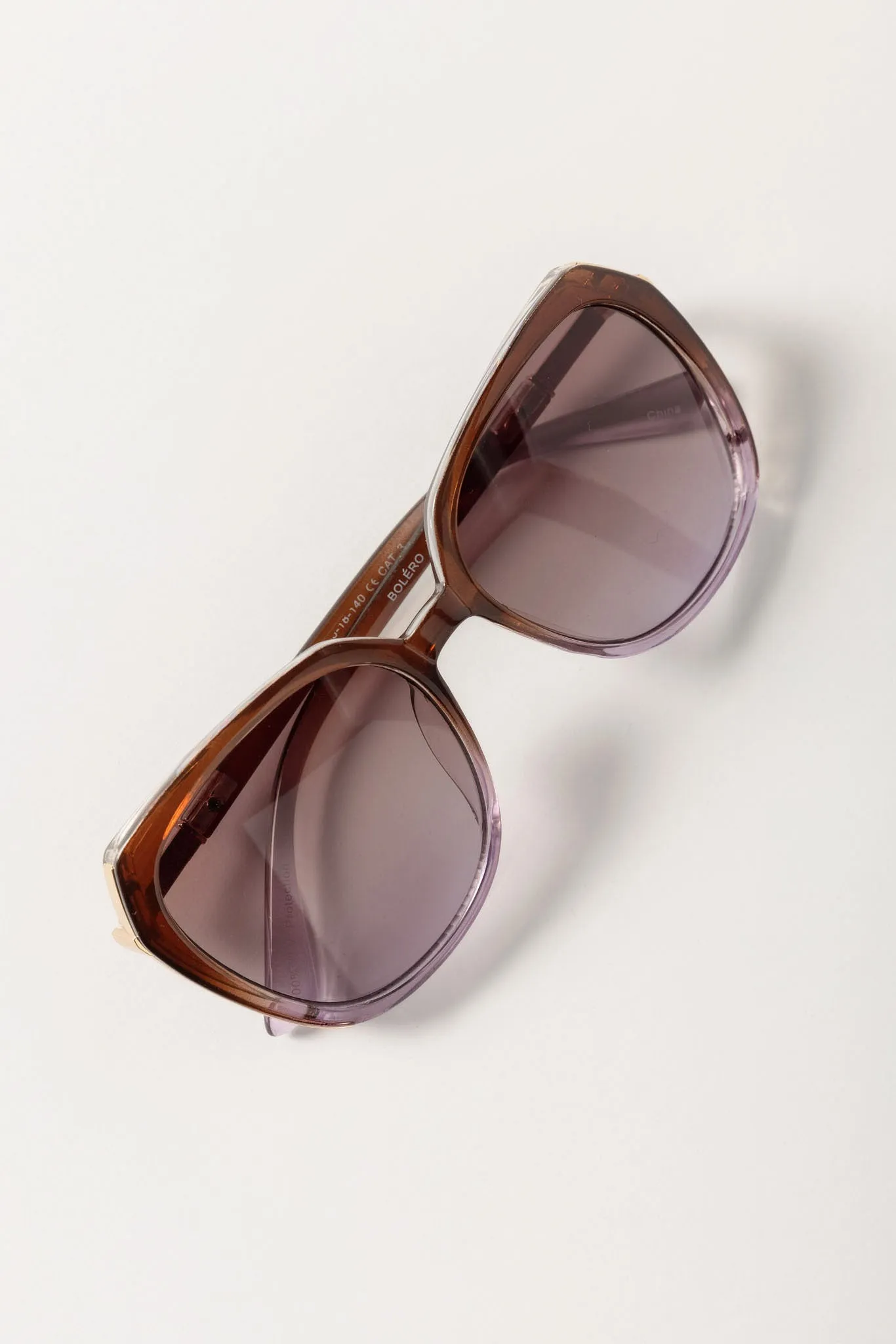 Large Plastic Sunglasses with Metal Trim sold by Eclipse product image thumbnail 4