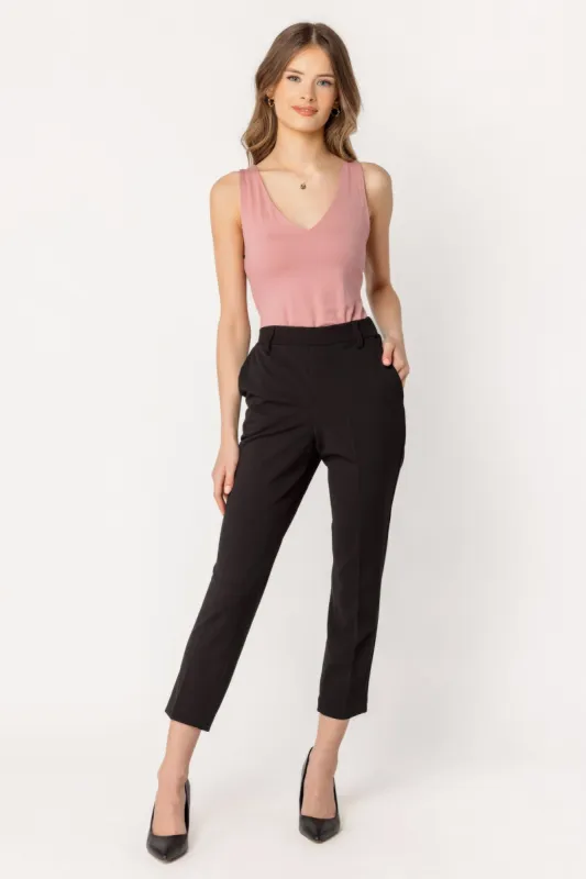 Knit Crepe Crop Trouser sold by Eclipse