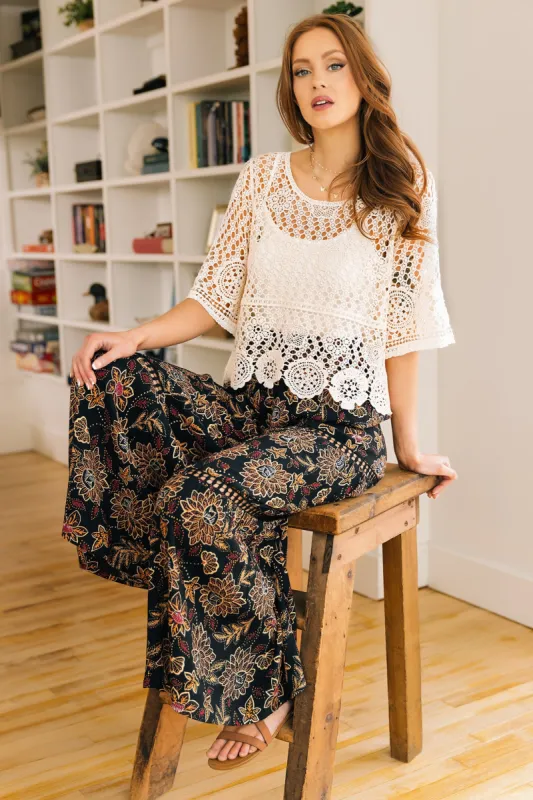 Crochet Short Sleeve Sweater sold by Eclipse