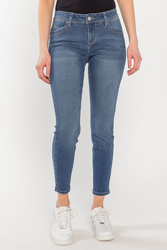 YMI Medium Wash Low-Rise Skinny Jean sold by Eclipse