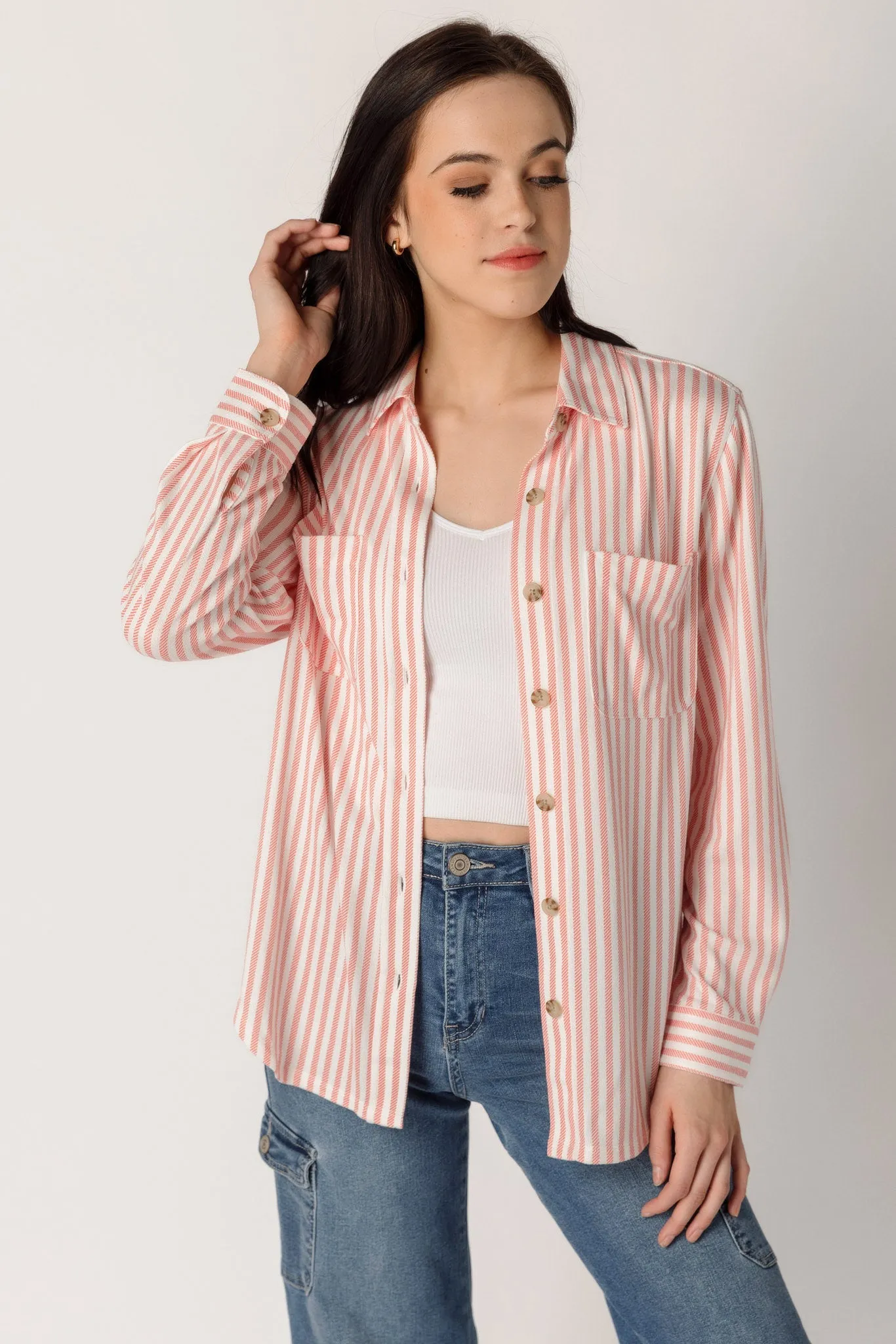 Railroad Stripe Soft Marina Shirt sold by Eclipse product image thumbnail 4