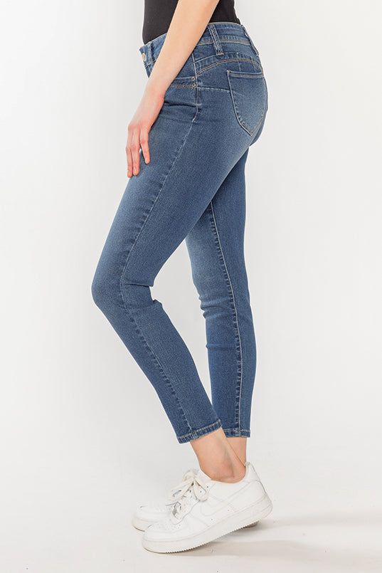 YMI Medium Wash Low-Rise Skinny Jean sold by Eclipse product image thumbnail 2