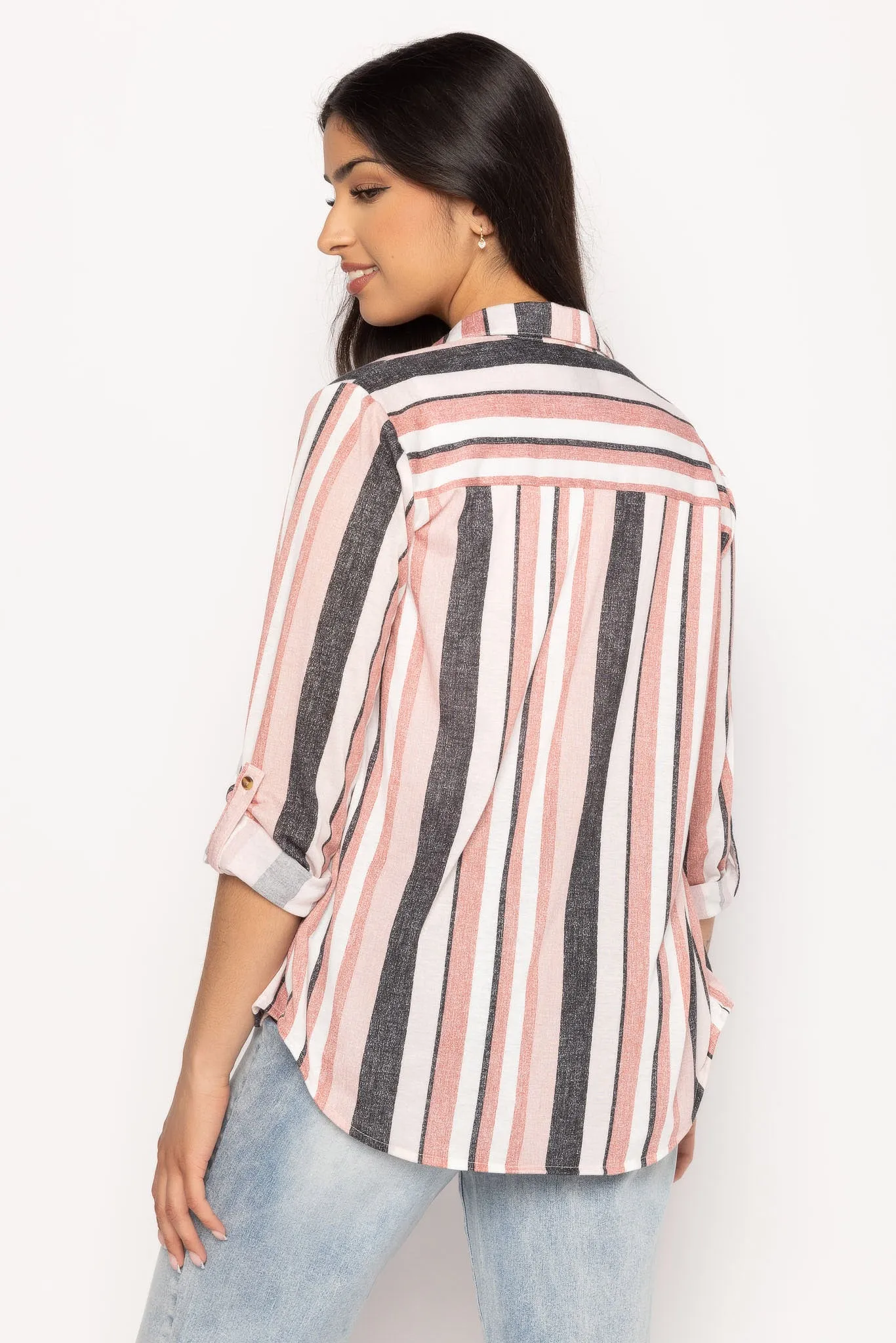 Striped Shirt with Roll-Up Sleeves sold by Eclipse product image thumbnail 2