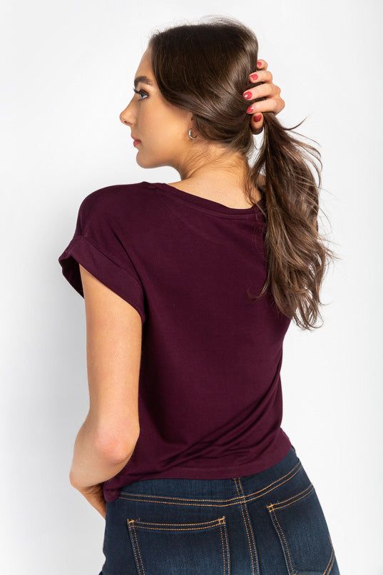 Cuffed Short Sleeve Tee sold by Eclipse product image thumbnail 4